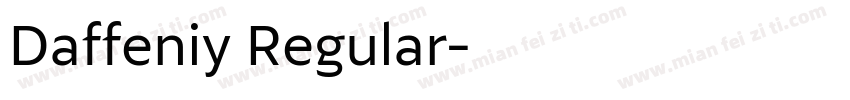 Daffeniy Regular字体转换